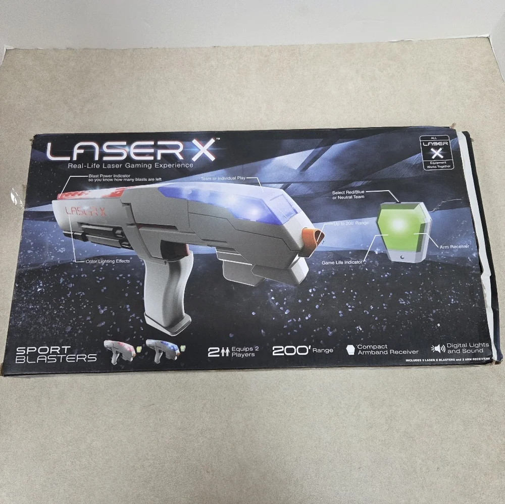 Laser X: Real Life Laser Gaming Expierience (2 Players) Laser Tag Set (Open Box)